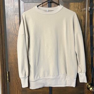 Beige Crewneck Sweatshirt
